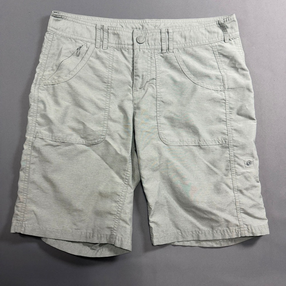 The North Face Womens Hiking Cargo Shorts Gray Ripstop Size 4 Outdoor